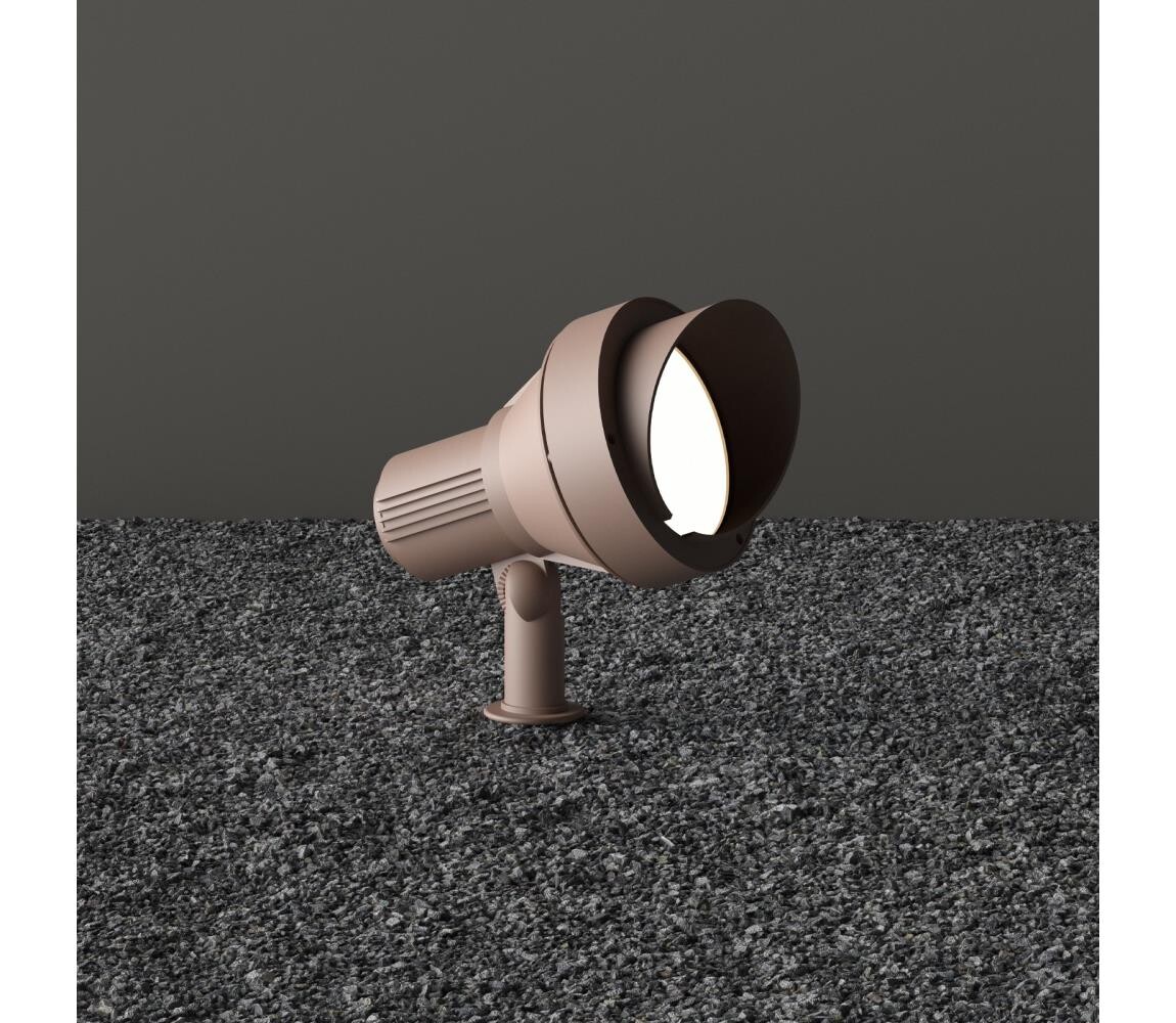 Ideal Lux - Venkovní lampa TERRA 1xGU10/28W/230V IP65 hnědá 163727