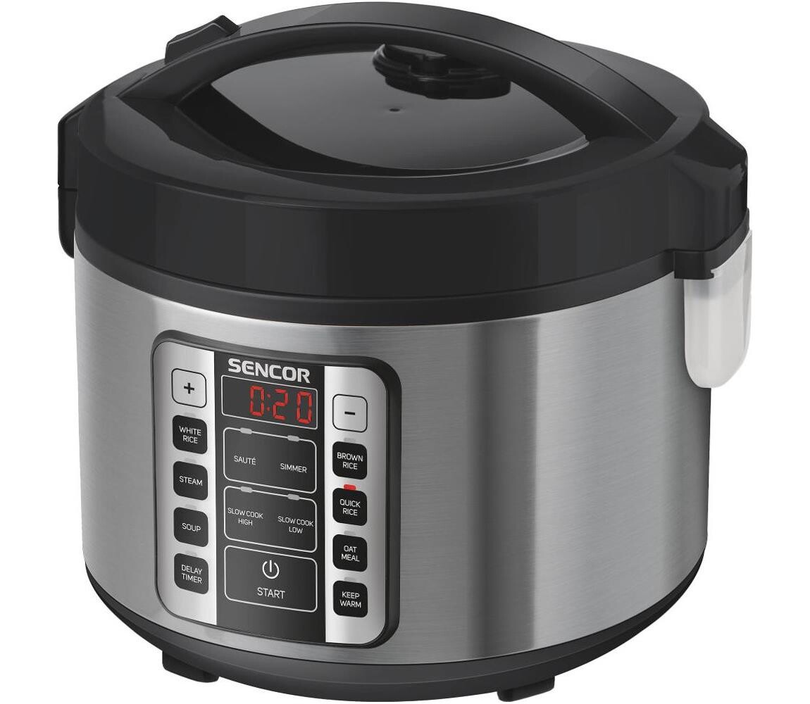 Sencor - Multifunkční rýžovar 700W/230V 1,5 l nerez/černá 41015814
