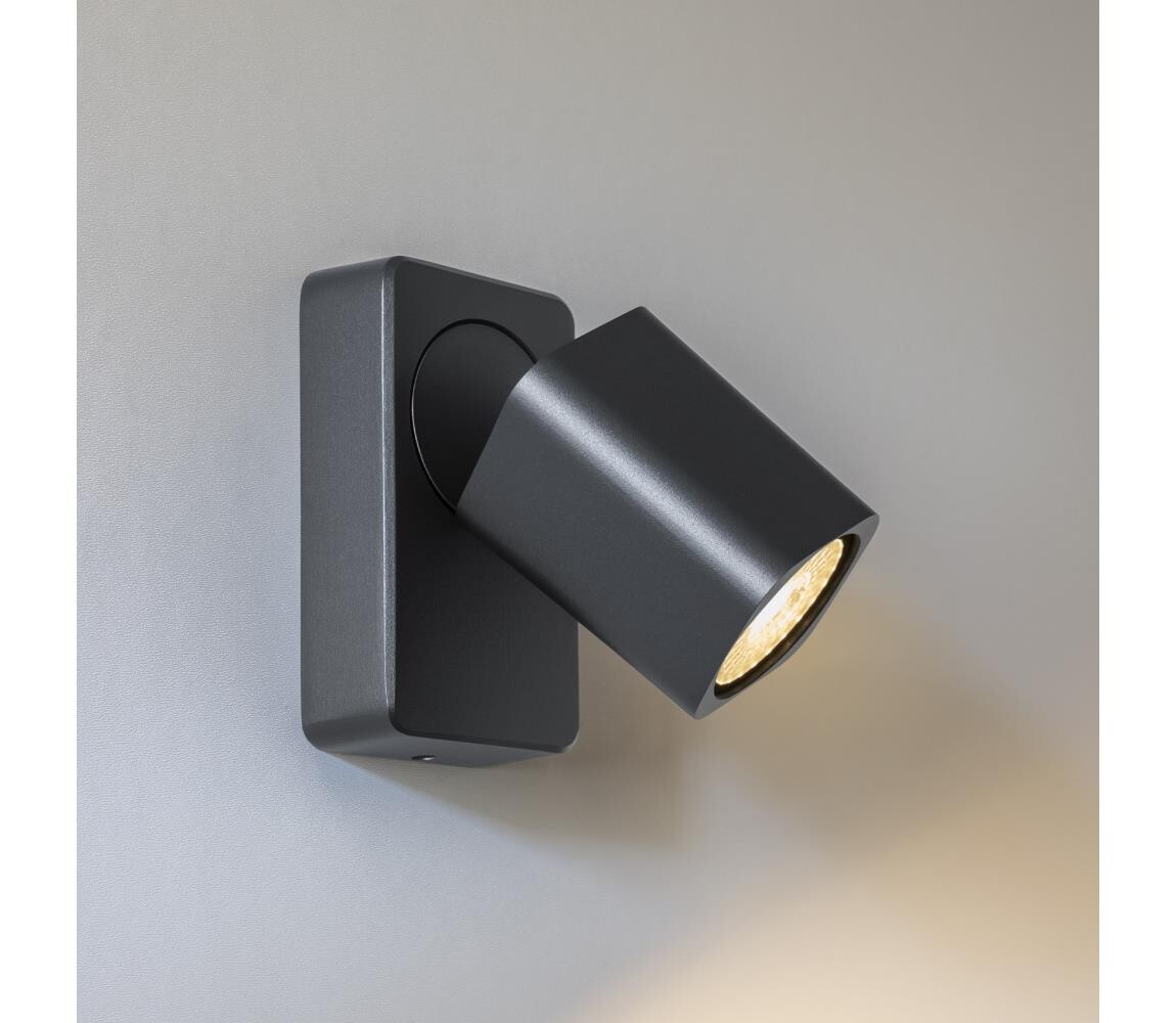 Ideal Lux - LED Nástěnné bodové svítidlo RUDY 1xGU10/7W/230V CRI 90 černá 321530