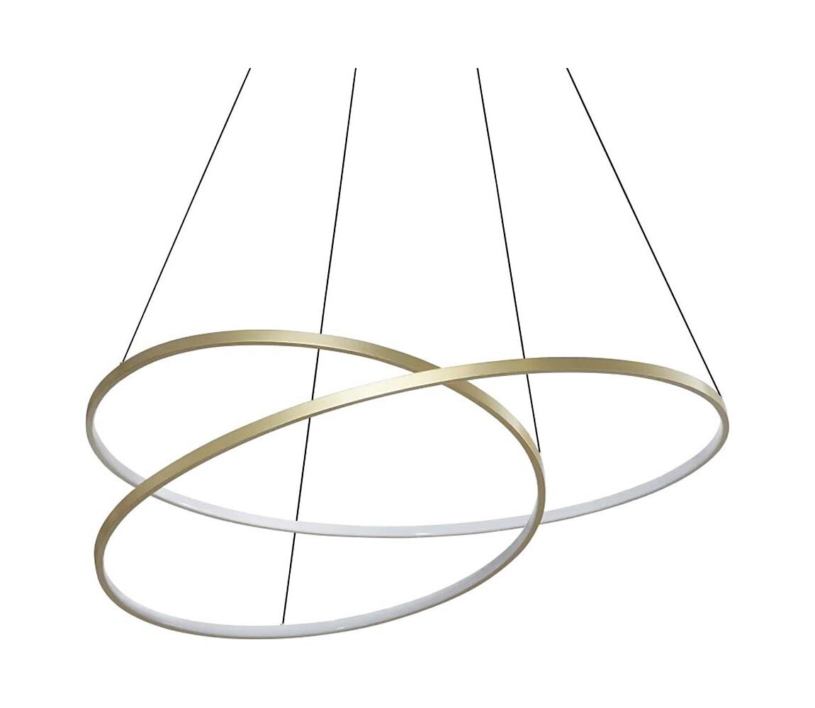 Ideal Lux - LED Lustr na lanku OZ LED/75W/230V pr. 100 cm CRI 90 zlatá 364926