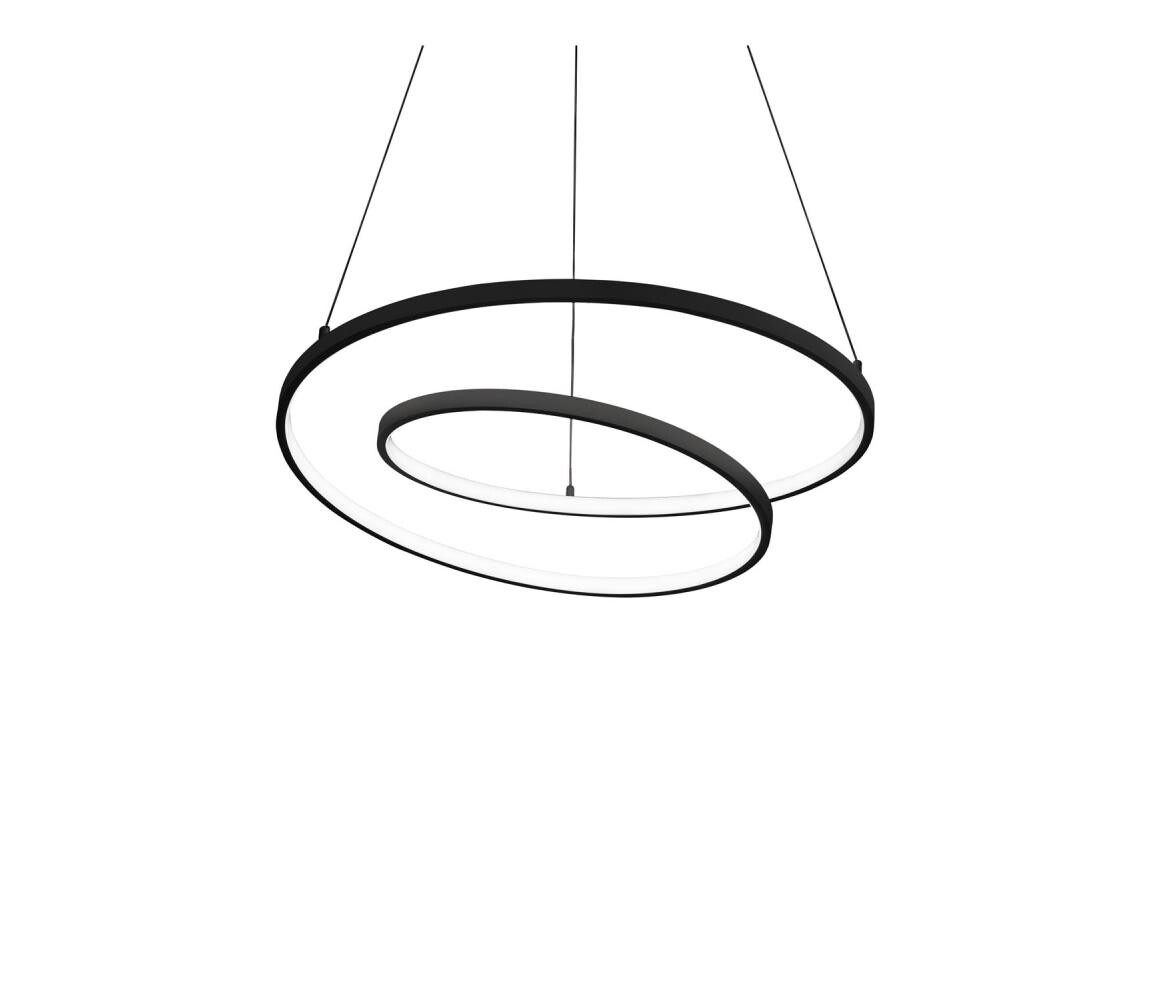Ideal Lux - LED Stmívatelný lustr na lanku OZ LED/48W/230V pr. 60cm CRI 90 černá 304557