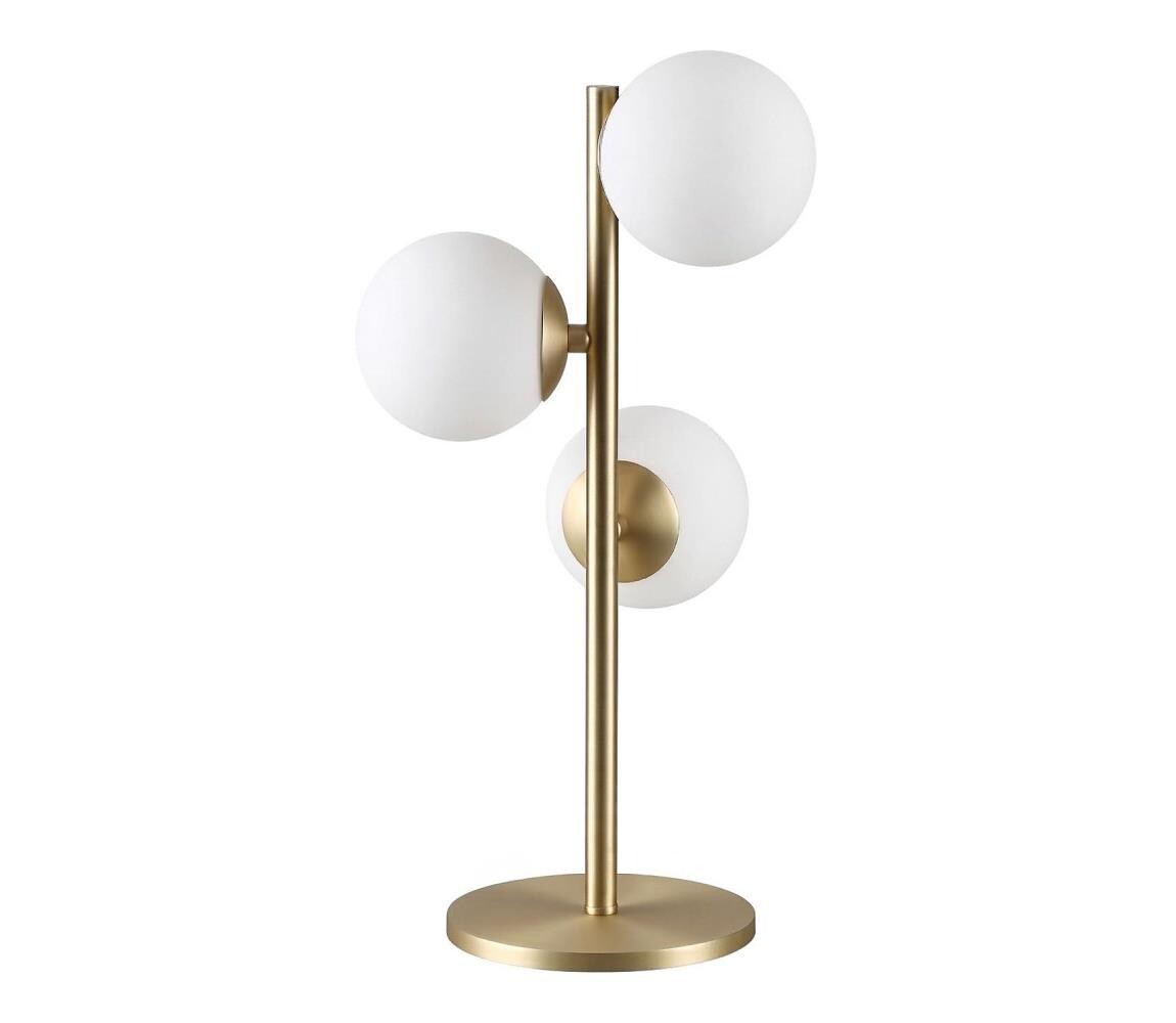 Ideal Lux - LED Stolní lampa PERLAGE 3xG9/3W/230V zlatá/bílá 292472