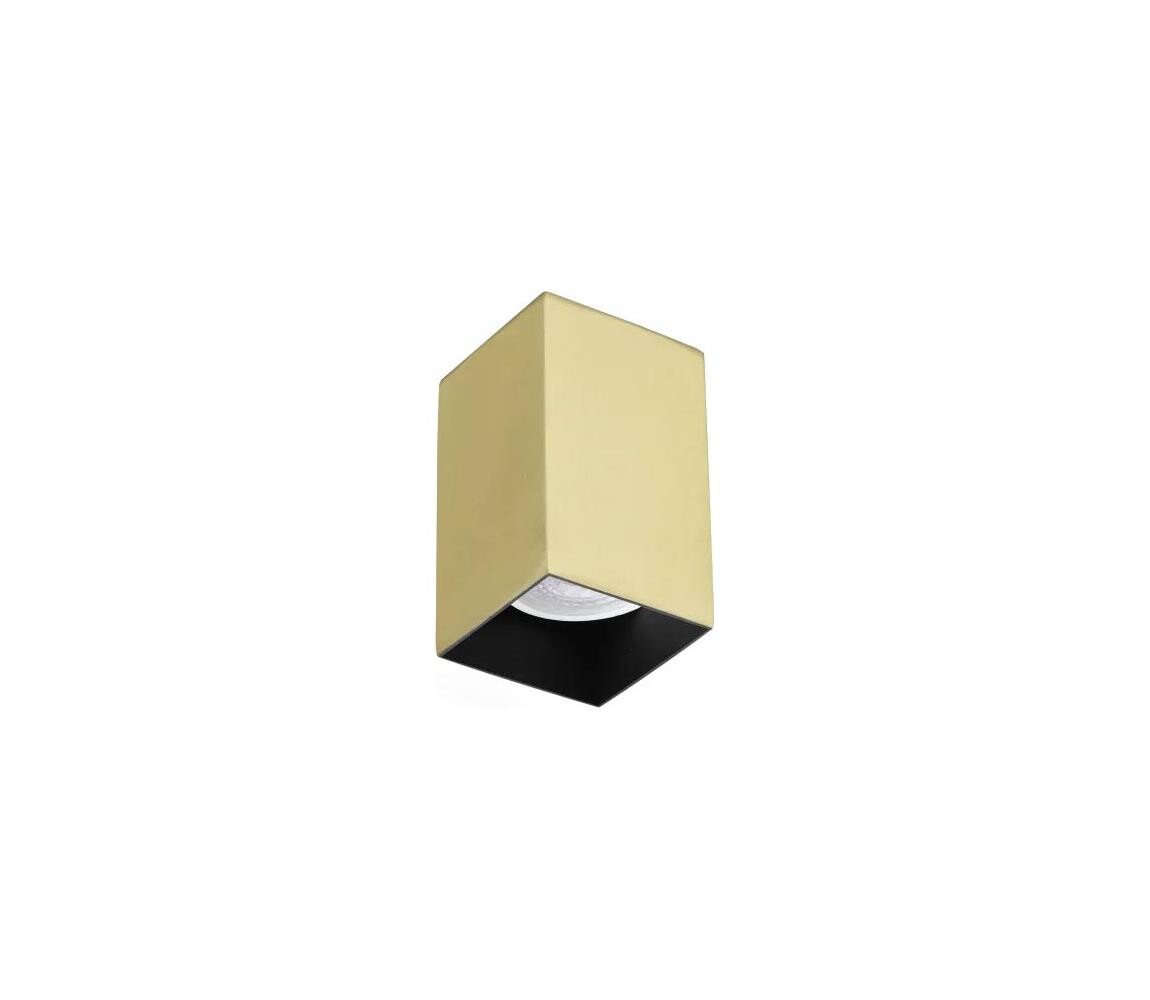 Ideal Lux - LED Bodové svítidlo LOOK 1xGU10/7W/230V CRI 90 6x6 cm mosaz 371481
