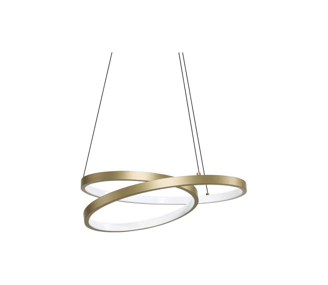 Ideal Lux - LED Lustr na lanku OZ LED/38W/230V pr. 40 cm CRI 90 zlatá 364971