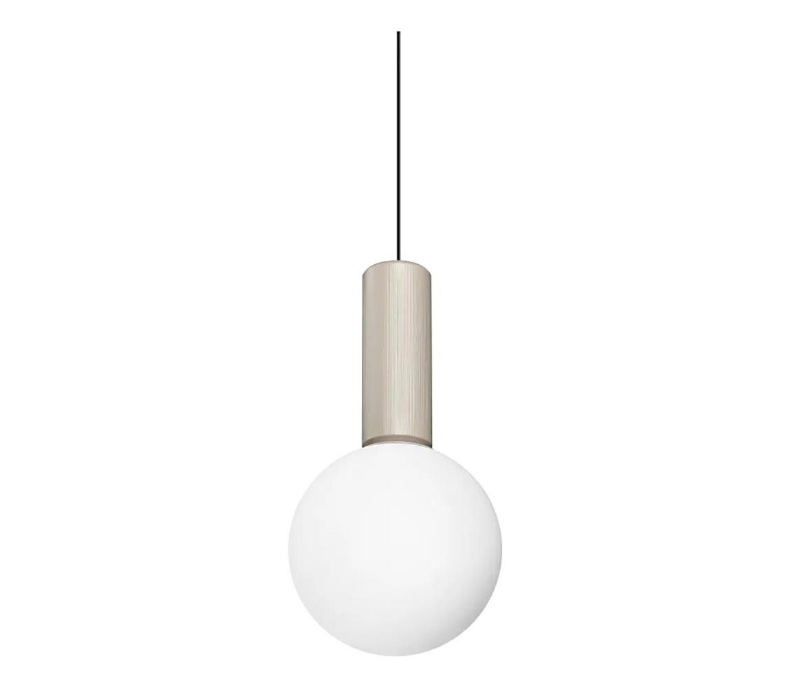 Ideal Lux - LED Lustr na lanku ODEON LED/8W/230V CRI 90 pr. 15 cm béžová/bílá 349190