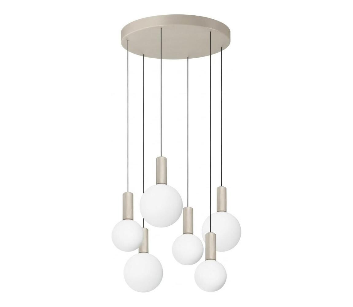 Ideal Lux - LED Lustr na lanku ODEON LED/39W/230V CRI 90 pr. 57 cm béžová/bílá 349237