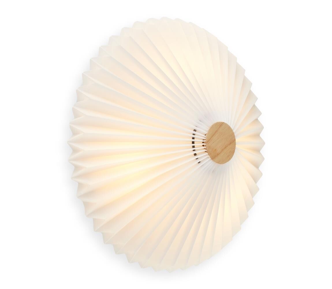 Halo Design 745081-Nástěnné svítidlo PARIS 3xG9/28W/230V pr.40 cm bílá/mosaz/dub 745081