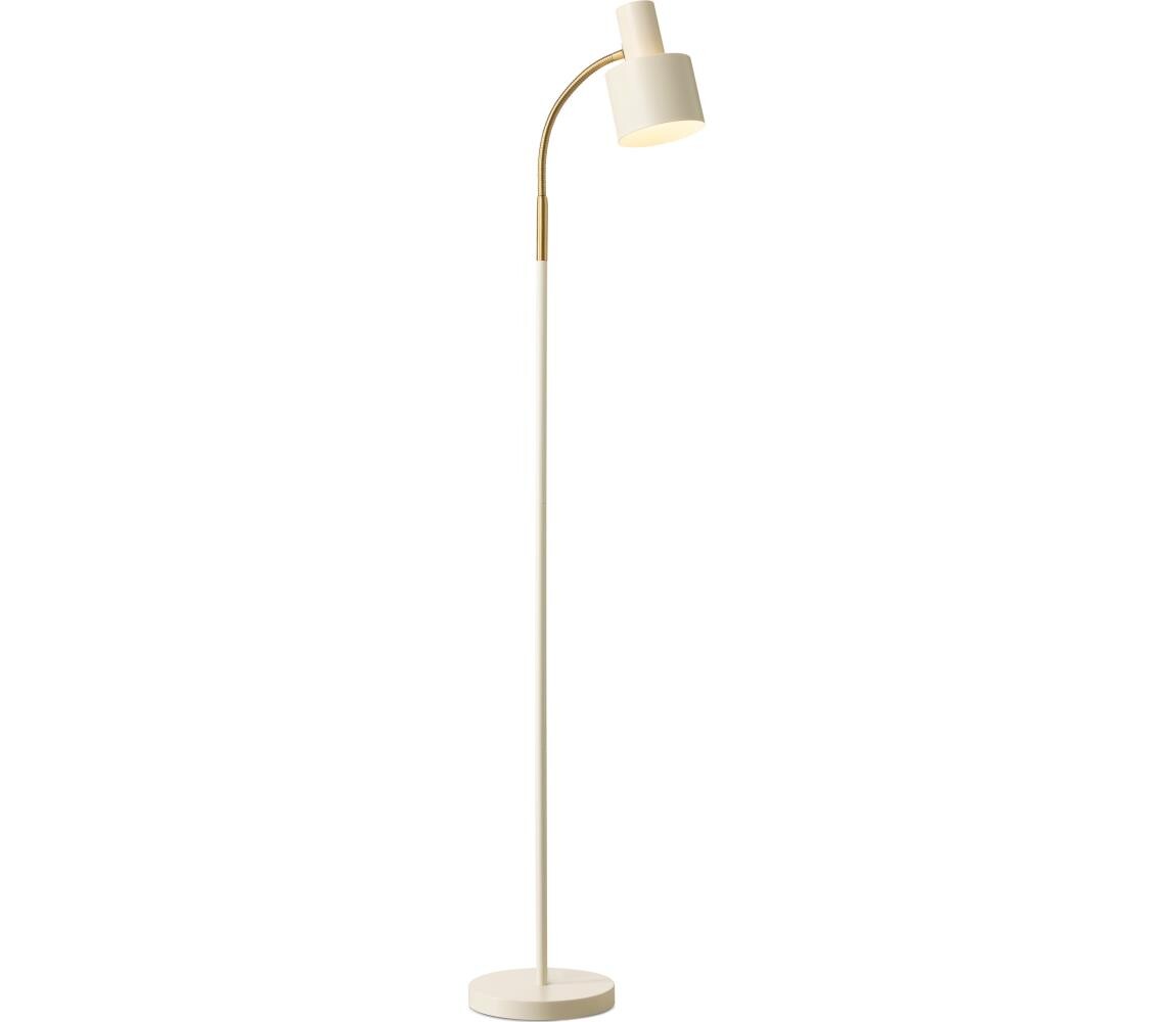 Halo Design 746859 - Stojací lampa VOGUE 1xE27/40W/230V krémová/mosaz 746859