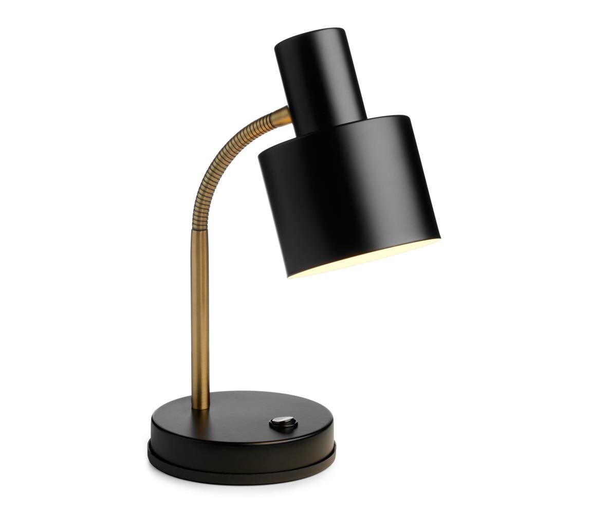 Halo Design 746927 - Stolní lampa VOGUE 1xE27/40W/230V černá/mosaz 746927