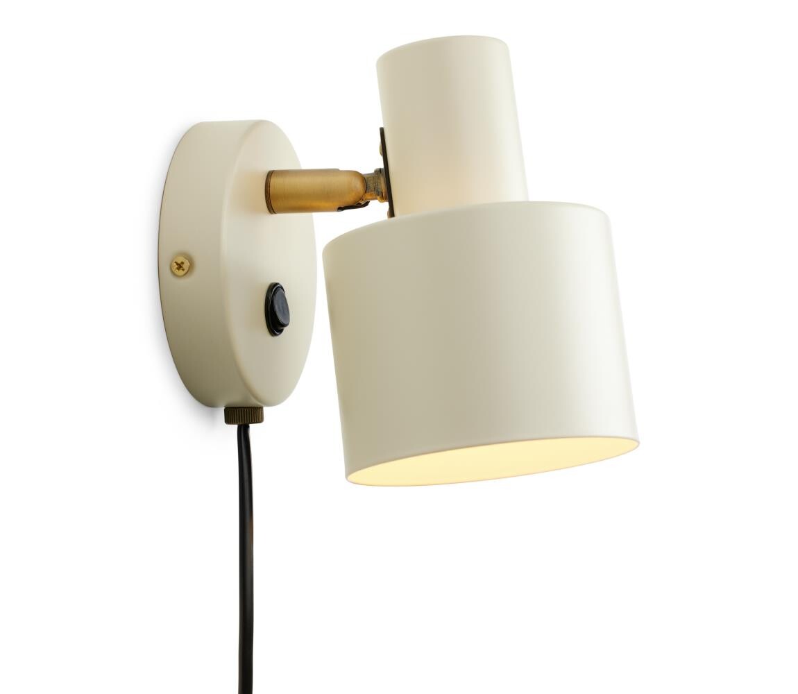 Halo Design 746873 - Nástěnné bodové svítidlo VOGUE 1xE27/40W/230V krémová/mosaz 746873