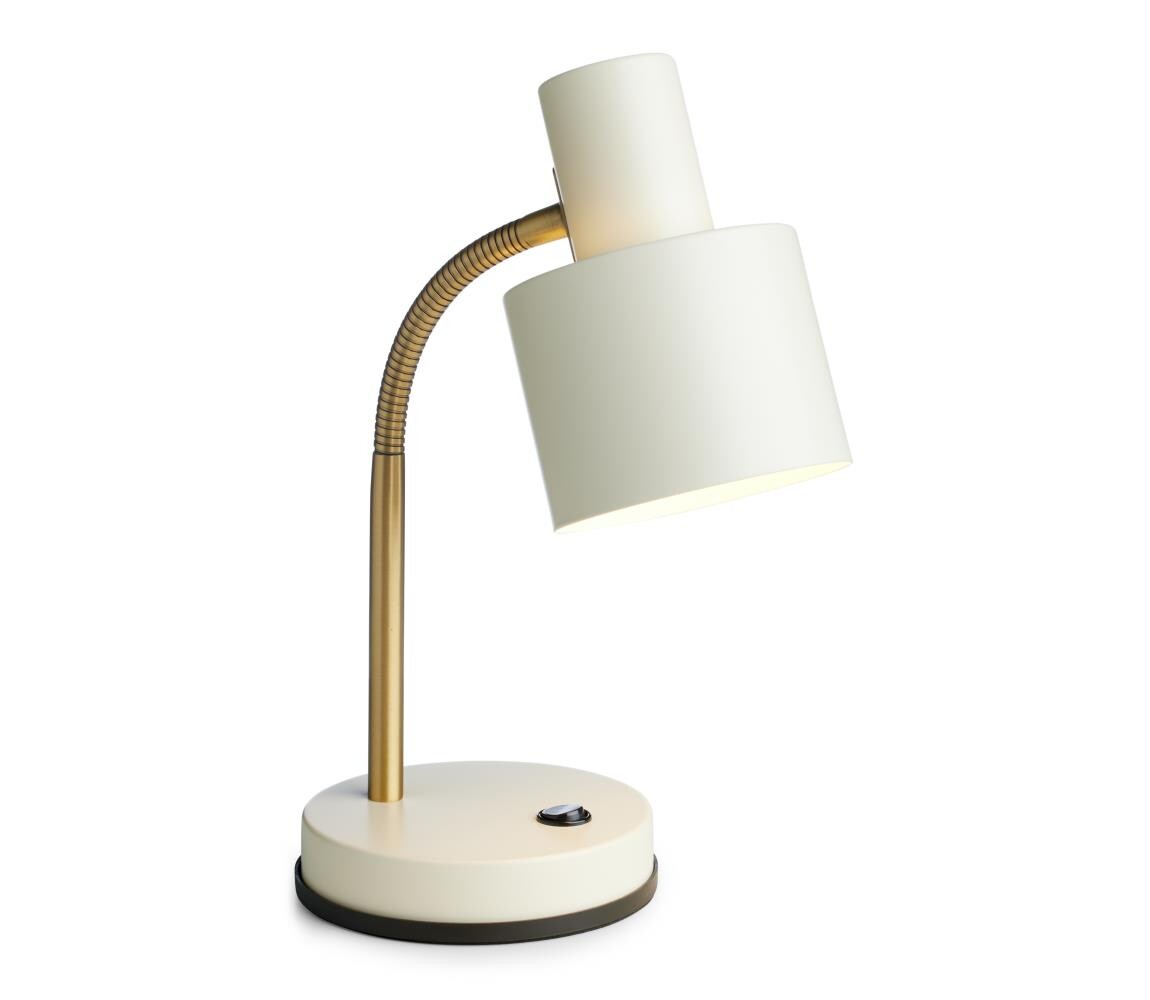 Halo Design 746910 - Stolní lampa VOGUE 1xE27/40W/230V krémová/mosaz 746910
