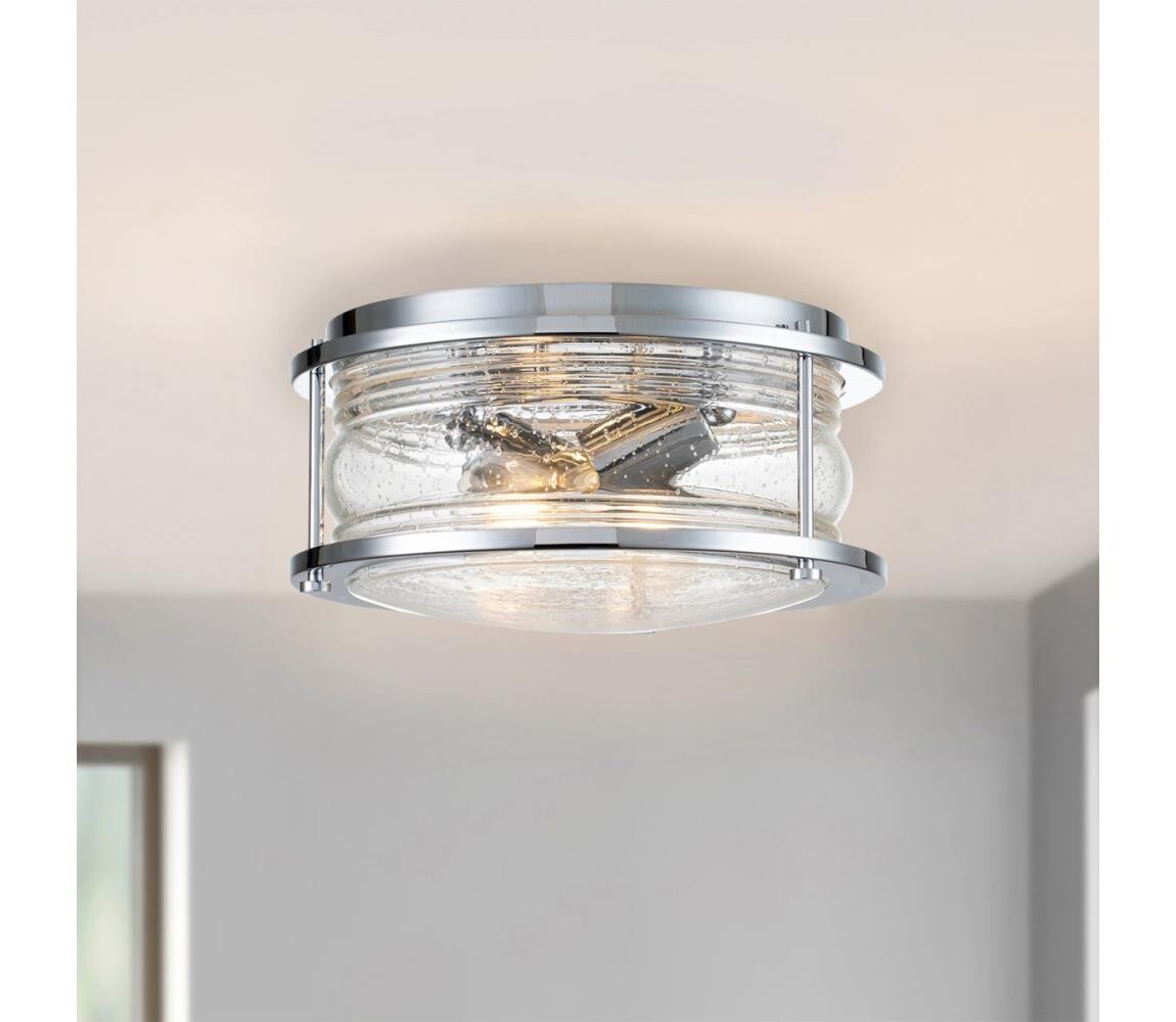 Elstead Quintiesse QN-ASHLANDBAY-F-PC-BATH-Kou. str svítidlo ASHLAND 2xE27/60W/230V IP44 QN-ASHLANDBAY-F-PC-BATH