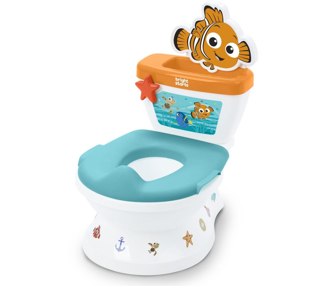 Bright Starts Ingenuity - Dětská toaleta se zvukem MY SIZE Finding Nemo 2xAAA 17554-2