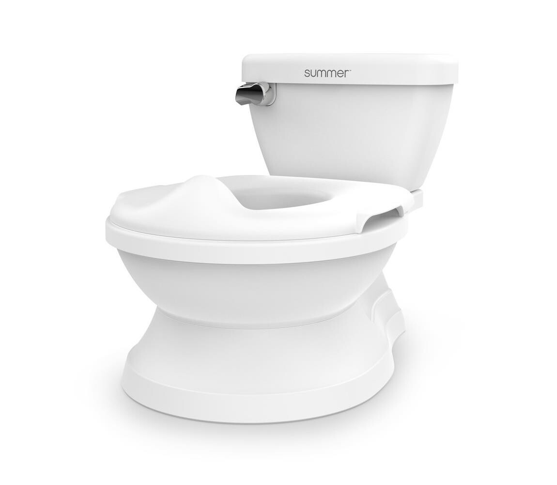 Ingenuity - Dětská toaleta se zvukem MY SIZE bílá 2xAAA 11124-2