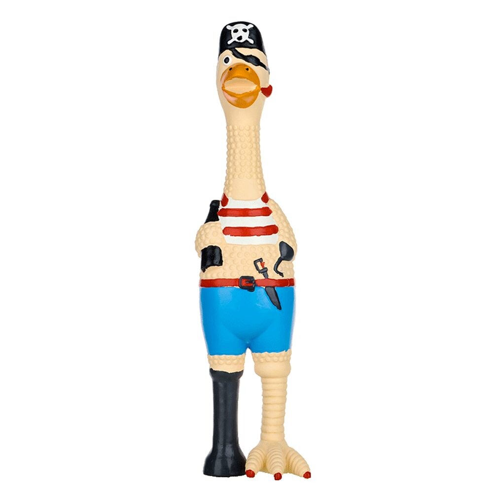 Reedog Duck Pirate, latexová pískací hračka, 40 cm | Hračky pro psy