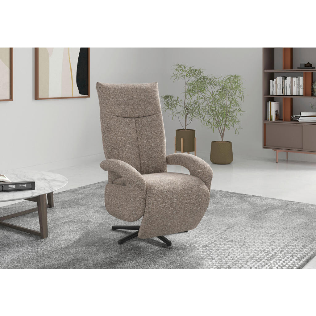 Sit & More RELAXAČNÍ KŘESLO, textil, cappuccino