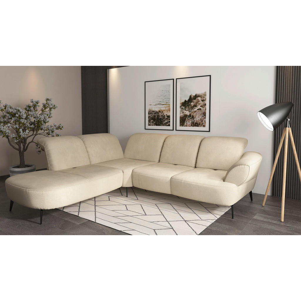 Sit & More ROHOVÁ SEDAČKA, textil, pískové barvy