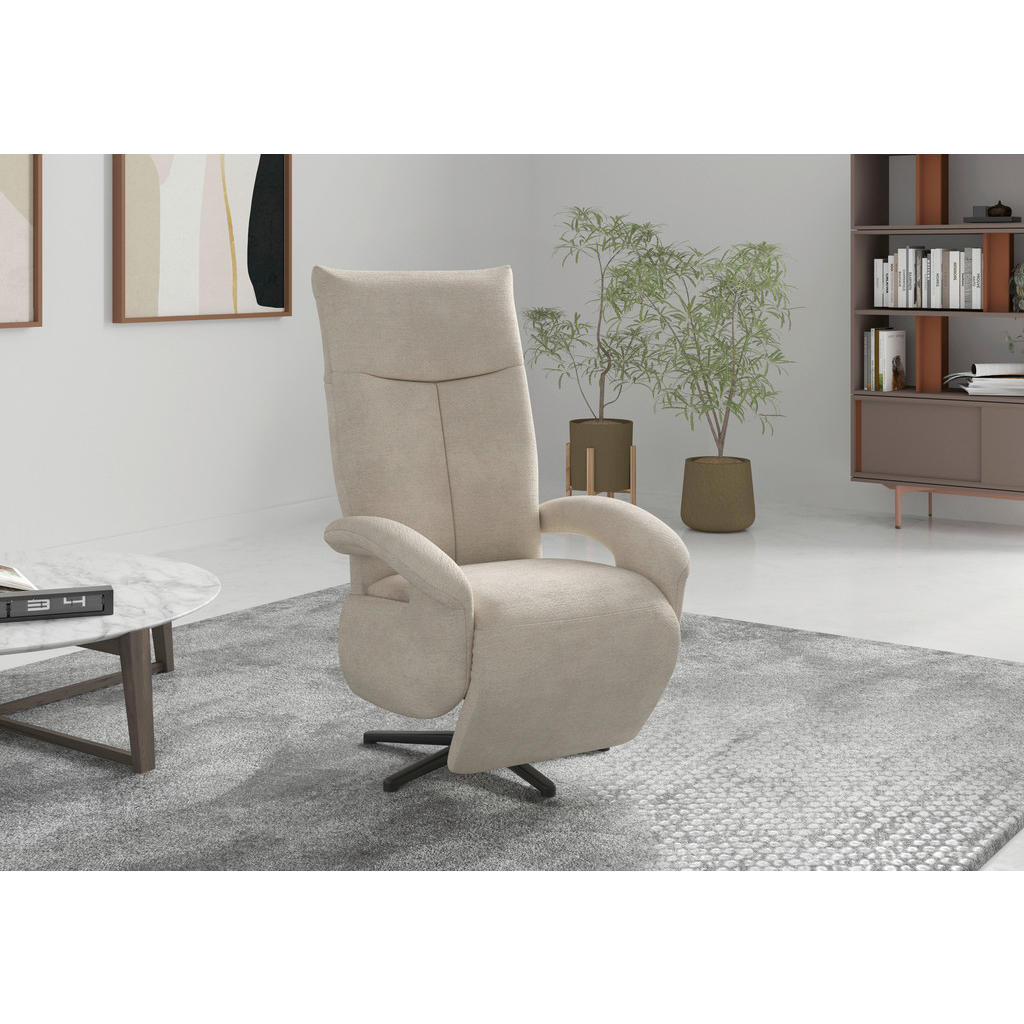 Sit & More RELAXAČNÍ KŘESLO, textil, pískové barvy