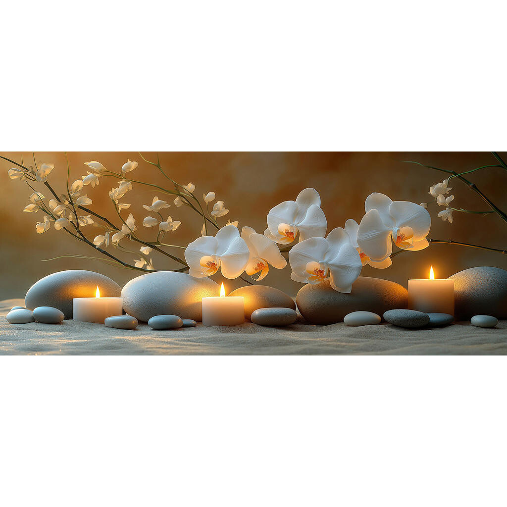 Euroart OBRAZ NA SKLE, zen, 50/125/1,40 cm