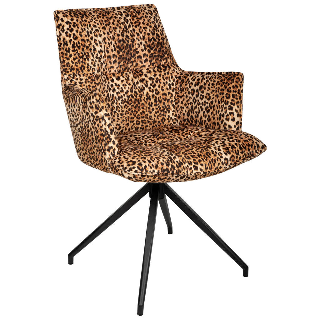 Novel ŽIDLE S PODRUČKAMI, železo, žakár, hnědá, černá, světle hnědá