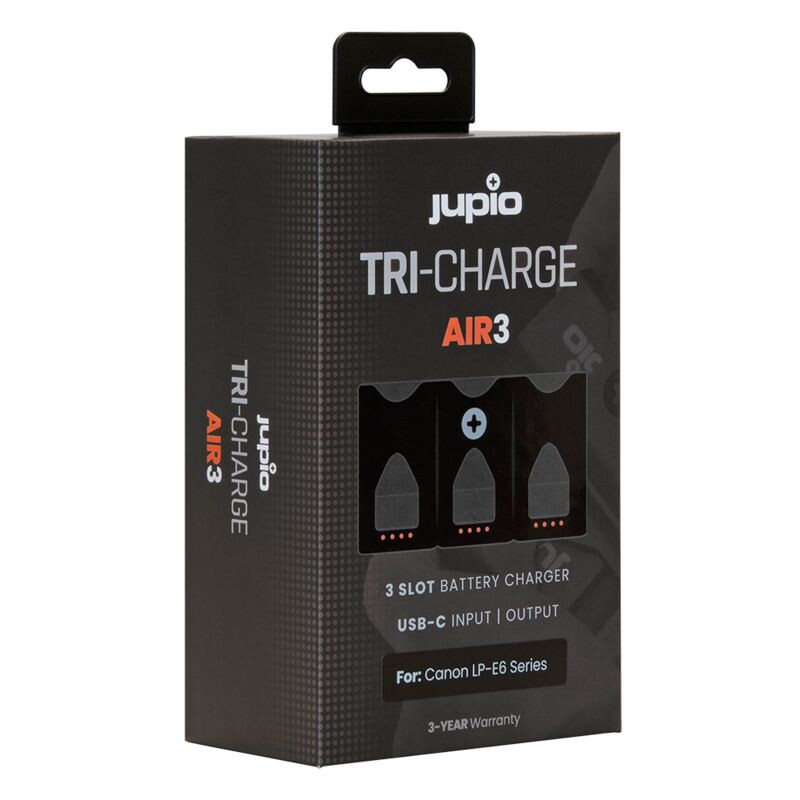 JUPIO Tri-Charge AIR3 LP-E6 Series