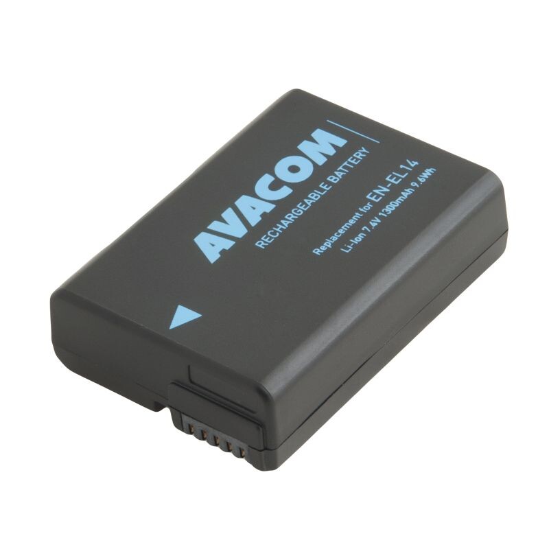 AVACOM Nikon EN-EL14 vstup USB-C Li-Ion 7.4V 950mAh 7Wh
