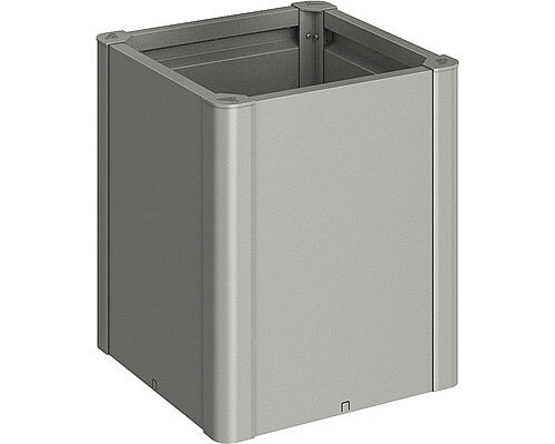 Biohort Truhlík BIOHORT Belvedere 54,7 x 54,7 x 61 cm (šedý křemen  metalíza)