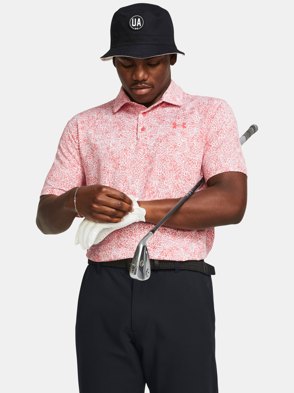 Under Armour Tričko UA Playoff 3.0 Printed Polo-PNK - Pánské