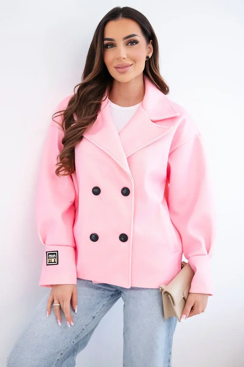 Kesi Włoski dámský krátký dvouřadý kabátek