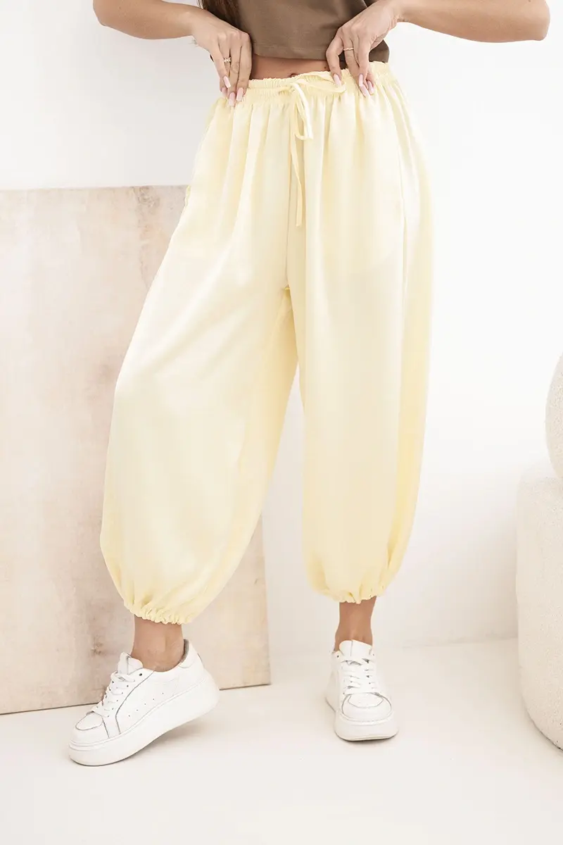 Široké kalhoty Aladdin s elastickým pasem