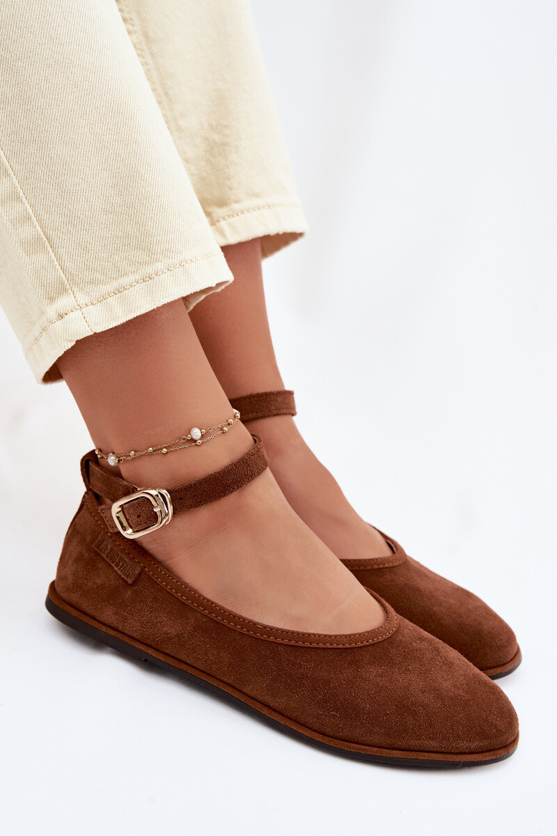 BIG STAR baleríny z velbloudí kůže