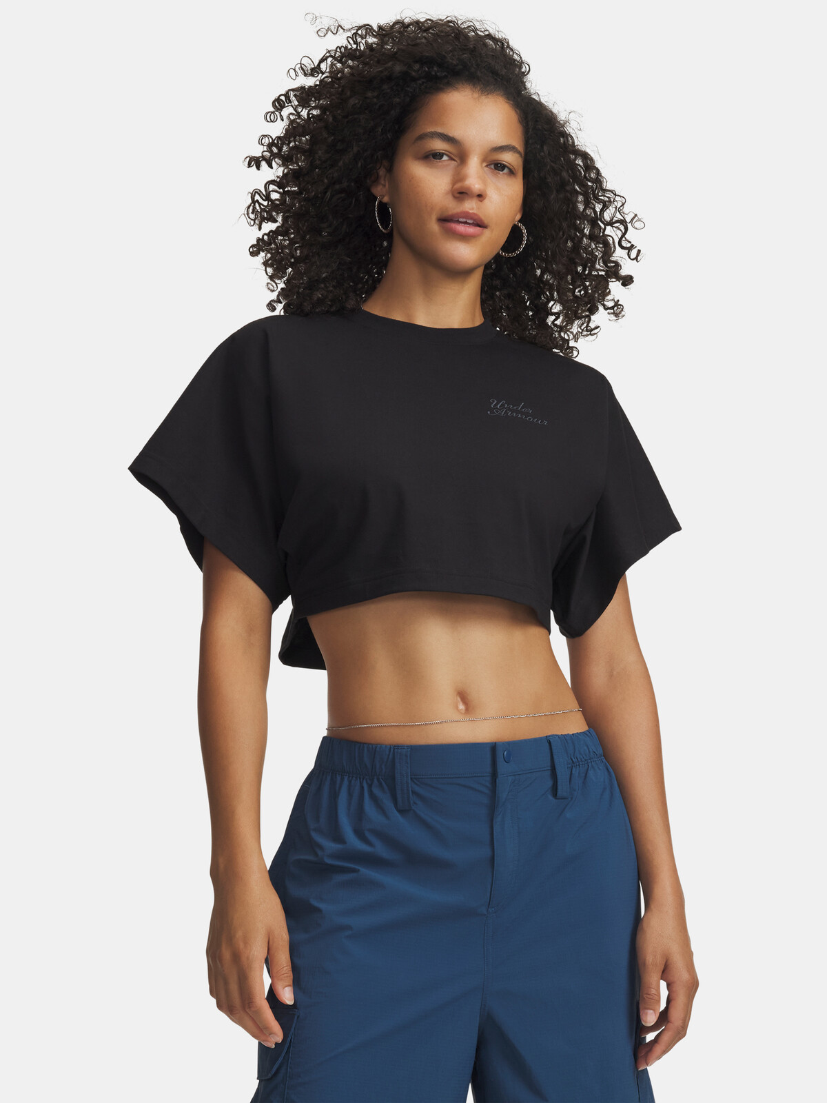 Under Armour Cropped Script SS Triko