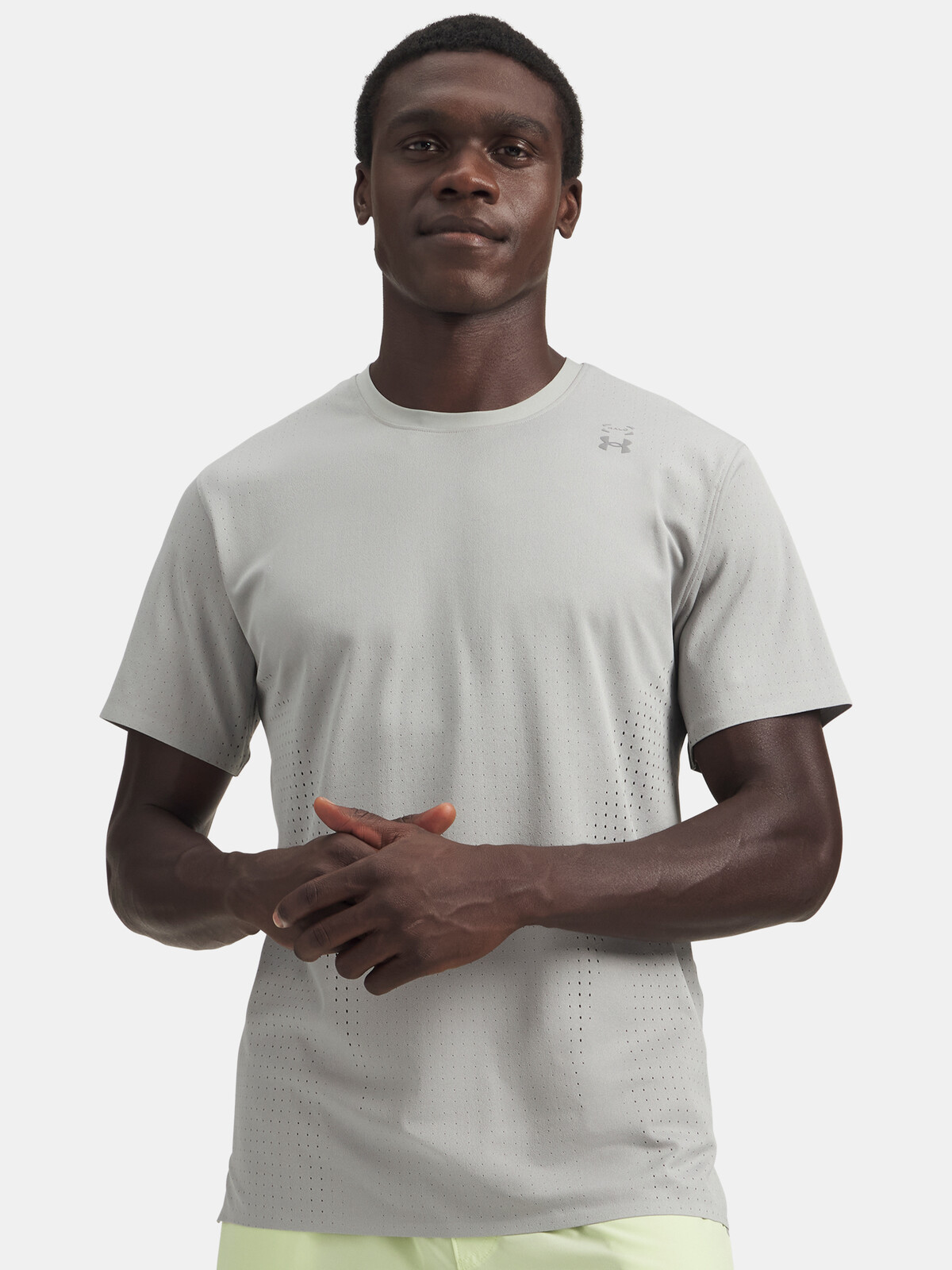 Pánské triko Under Armour UA Halo Vent SS-GRY