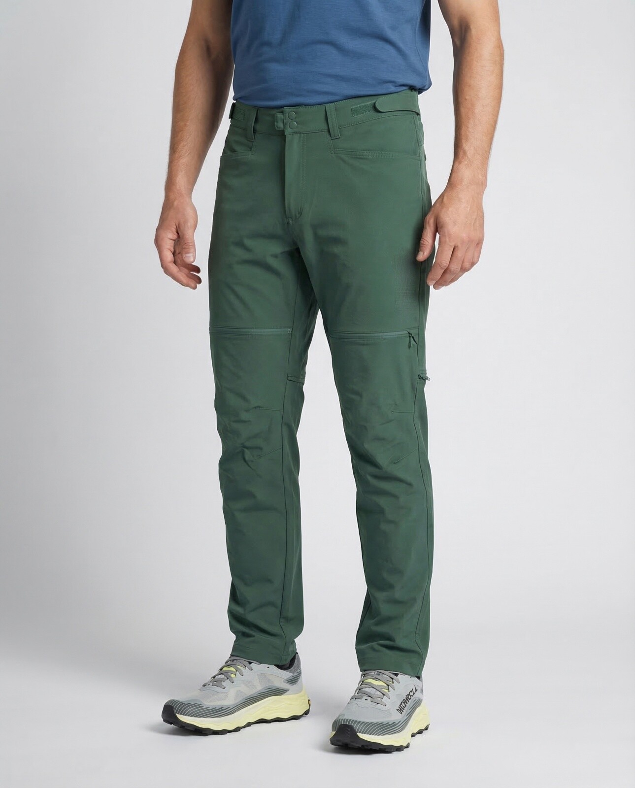 Husky Kusty M XL - long, dark green Pánské outdoor kalhoty