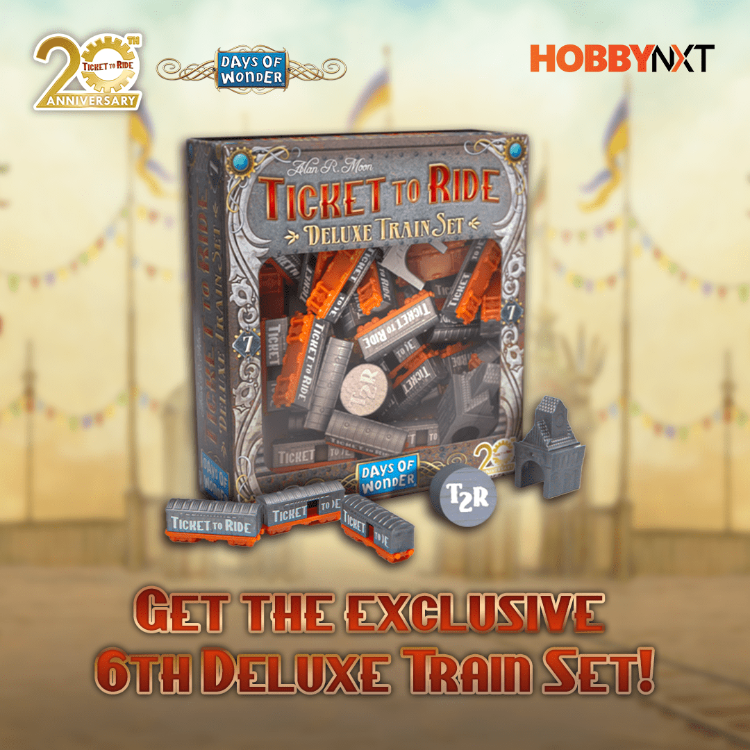 Asmodee Czech Republic Ticket to Ride: 20th Anniversary Deluxe train set – promo