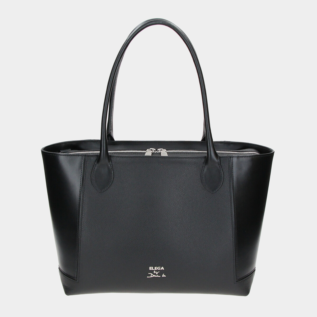 ELEGA Shopper kabelka Bassotto černá/stříbro