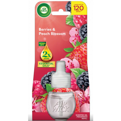Air Wick elektrický osvěžovač náplň Lesní plody & Broskvový květ, 19 ml