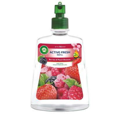 Air Wick Active Fresh náhradní náplň Lesní plody & Broskvový květ, 228 ml