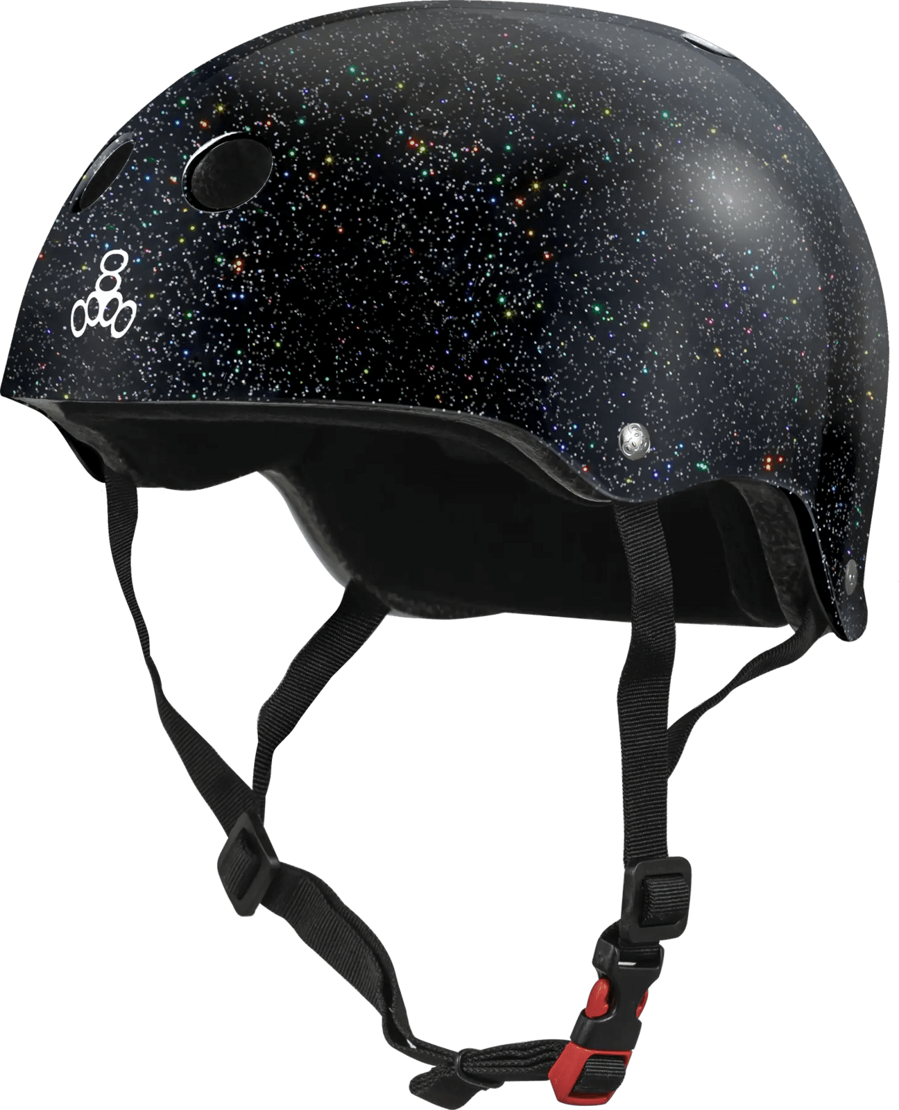 Triple Eight - Glitter Sweatsaver Skate Helmet Black - helma Velikost: S - M