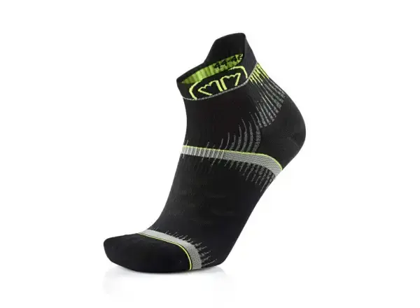 Sidas Run Ultra ponožky Black/Yellow vel. XS (35-36)
