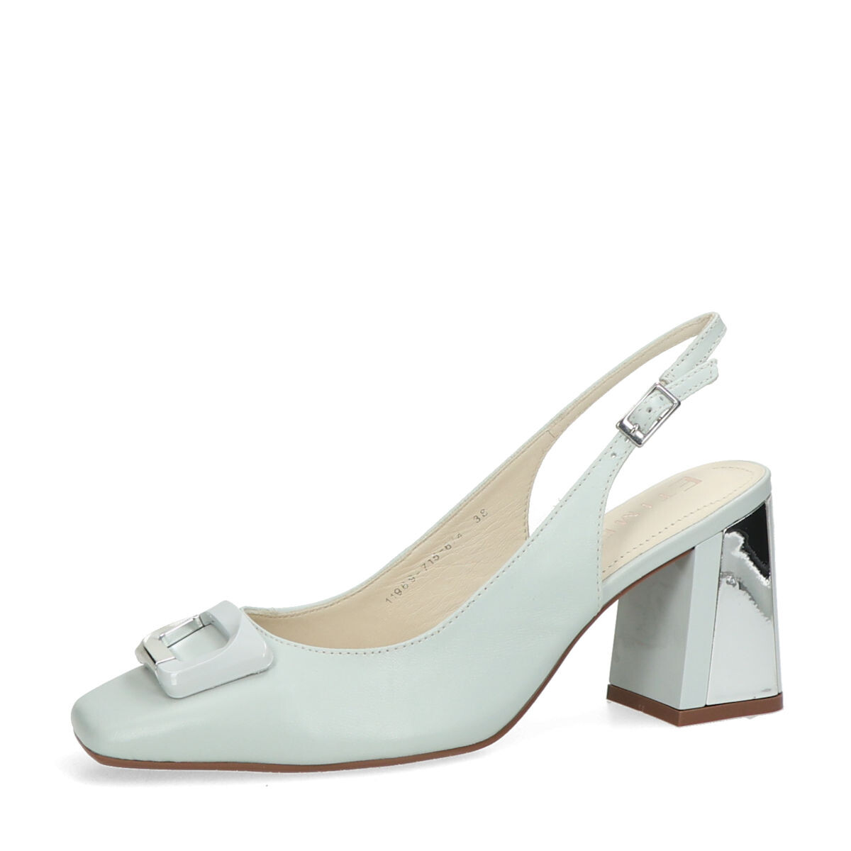 ETIMEĒ dámské elegantní lodičky s otevřenou patou - bledě šedé - 36