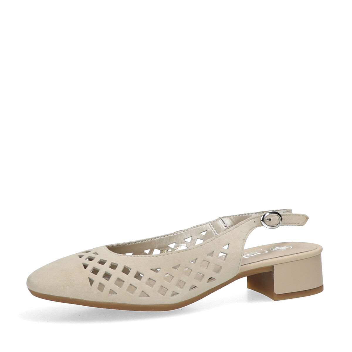 Rieker dámské perforované lodičky - béžové - 36