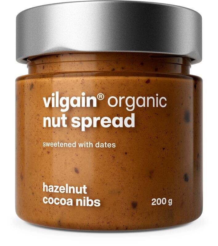 Vilgain Nut Spread slazený datlemi BIO – lískové ořechy a kakao 200 g