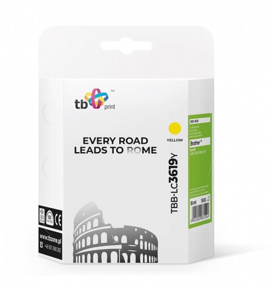 Ink. kazeta TB kompat. s Brother MFC-J2330DW Žlutá TBB-LC3619Y