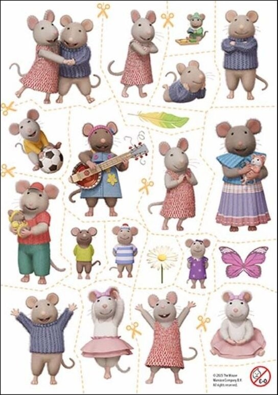 Tetování s aktivitami Dům myšek Sam & Julie