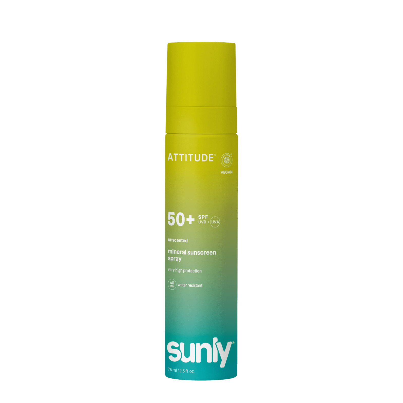ATTITUDE Minerální opalovací krém ve spreji Sunly SPF 50+ bez vůně 75 ml
