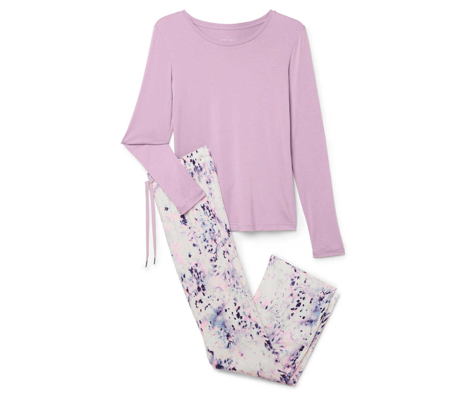 Tchibo - Pyžamo s tkanými kalhotami - pro ženy - vel. L 44/46 - barva: růžová/s potiskem