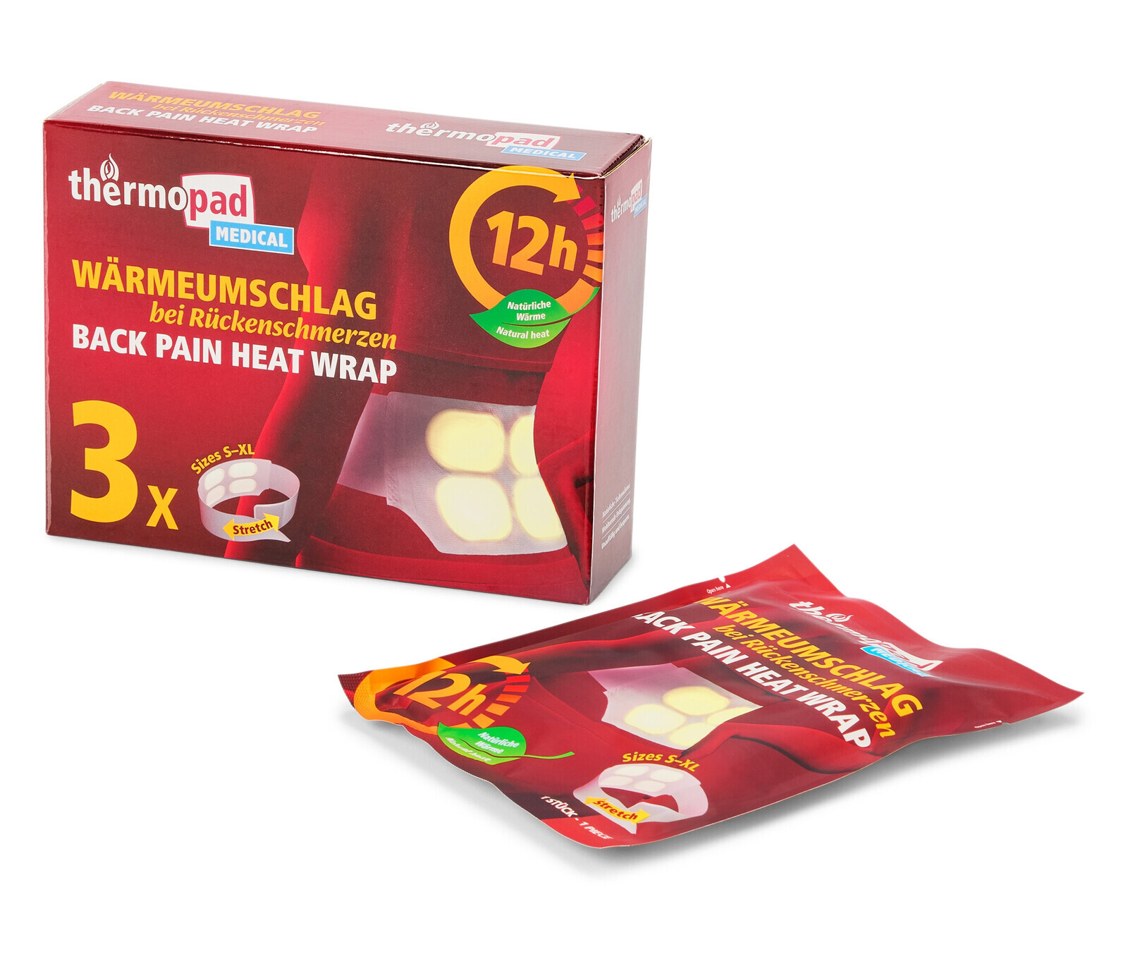 Tchibo - Hřejivé obklady na záda Thermopad - barva: bílá