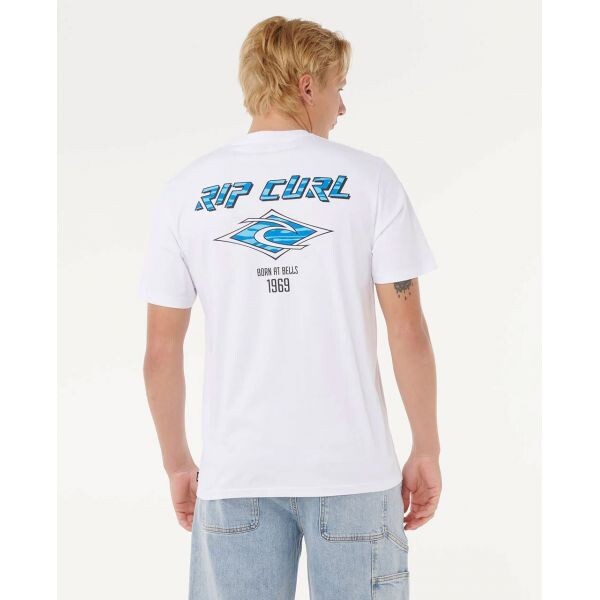 Triko Rip Curl Fade Out Icon - Bílá - L
