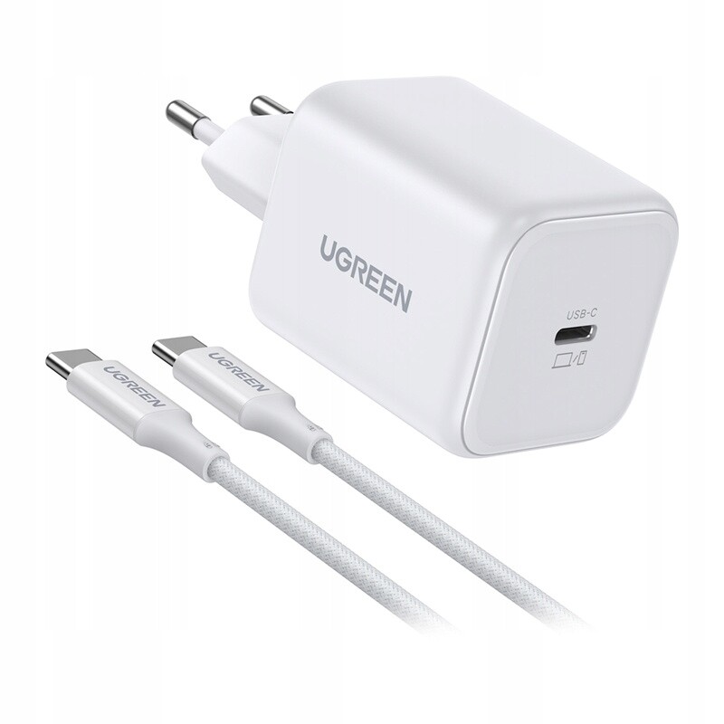 Rychlá Síťová Nabíječka 45W Usb-c Gan S Kabelem 1 M